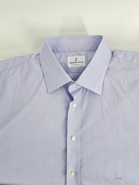 Emanuel Berg Men's Dress Shirt in Purple Like New